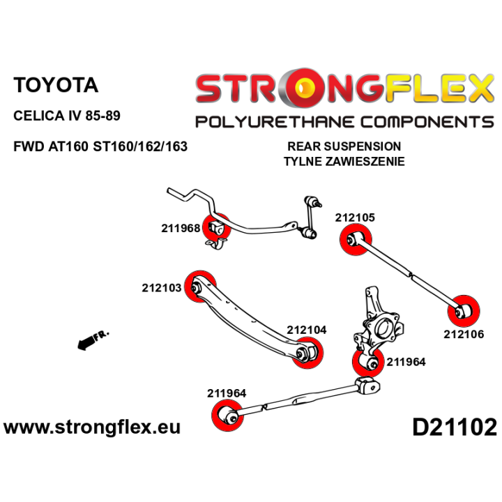 216301B: Zestaw zawieszenia tylnego Strongflex