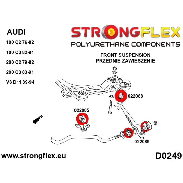 026294A: Zestaw zawieszenia przedniego SPORT Strongflex
