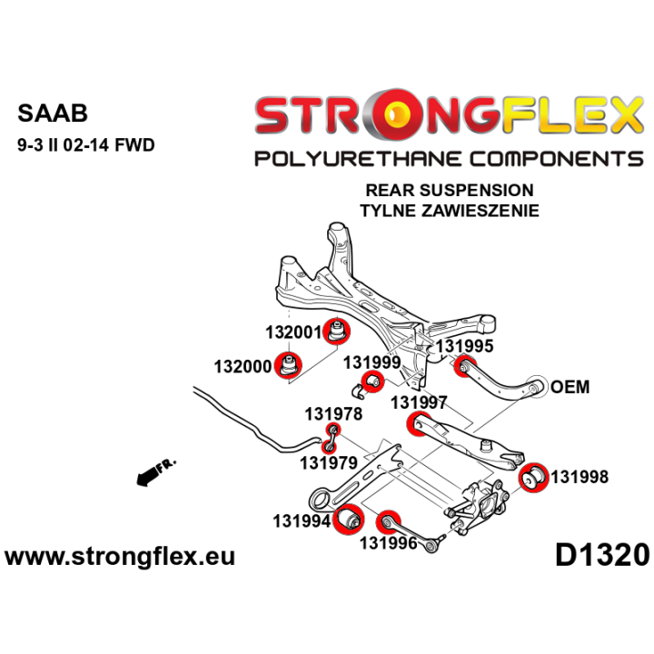 136245B: Kompletny zestaw zawieszenia Strongflex