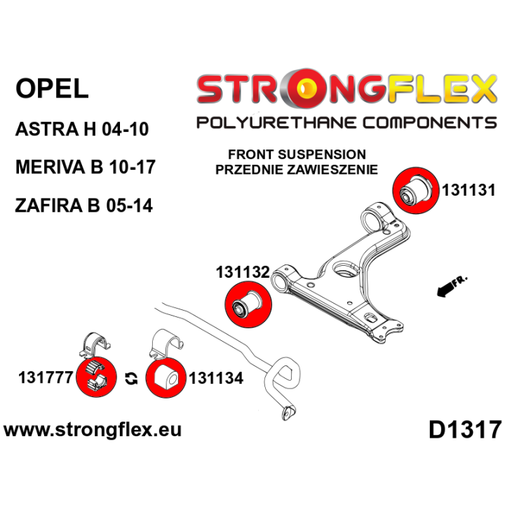 136239B: Kompletny zestaw zawieszenia Strongflex