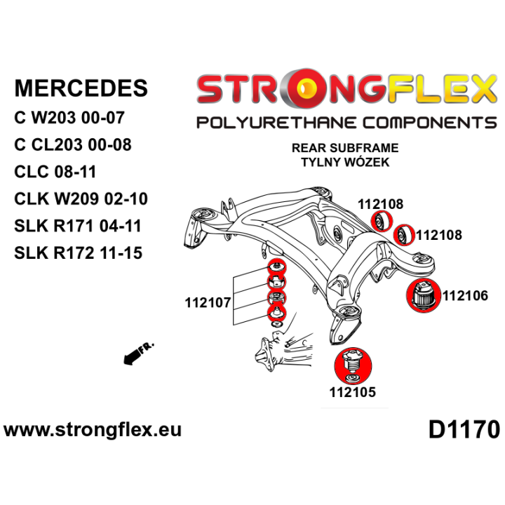 116307B: Kompletny zestaw zawieszenia Strongflex