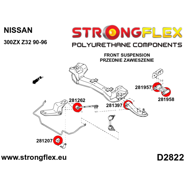 286233A: Zestaw zawieszenia przedniego SPORT Strongflex