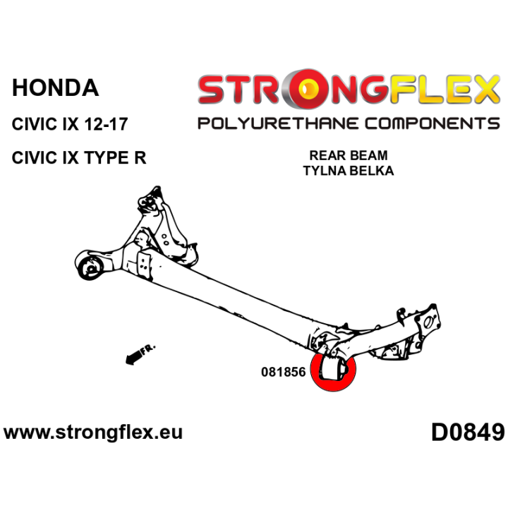 081856A: Tuleja belki tylnej SPORT Strongflex