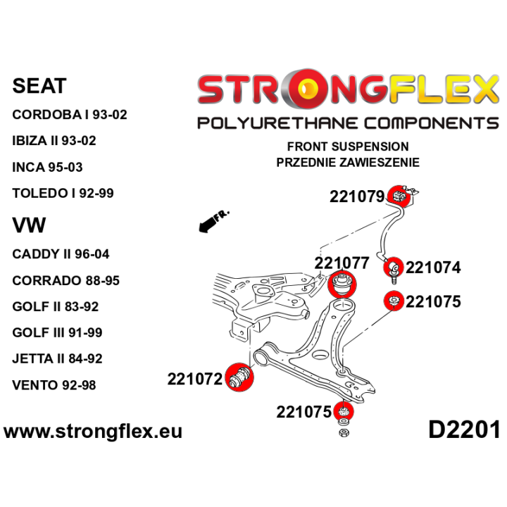226238B: Kompletny zestaw zawieszenia Strongflex