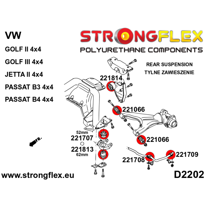 226238B: Kompletny zestaw zawieszenia Strongflex