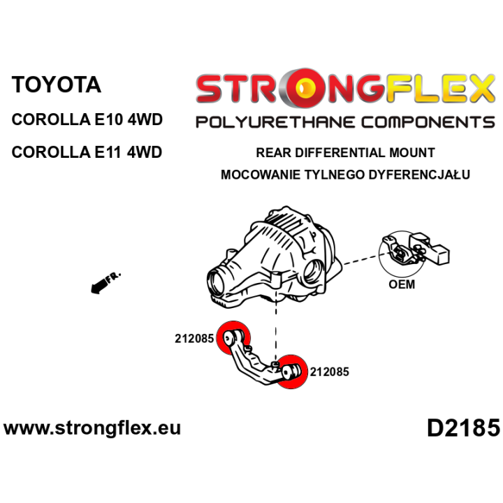 216293B: Kompletny zestaw zawieszenia Strongflex