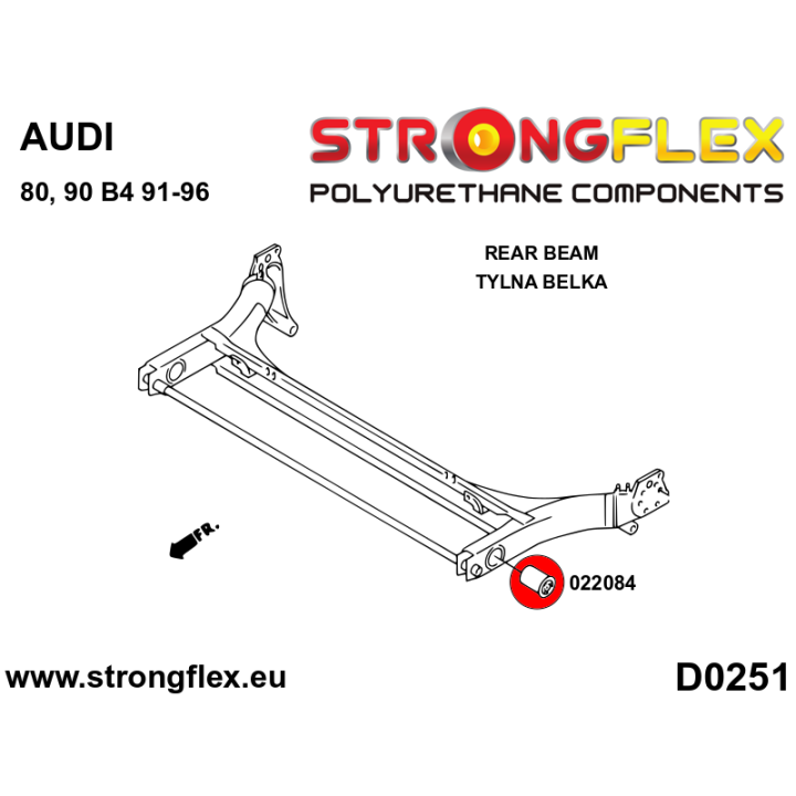 022084A: Tuleja belki tylnej SPORT Strongflex