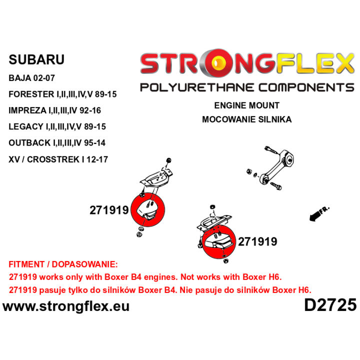 271919B: Poduszka silnika Strongflex