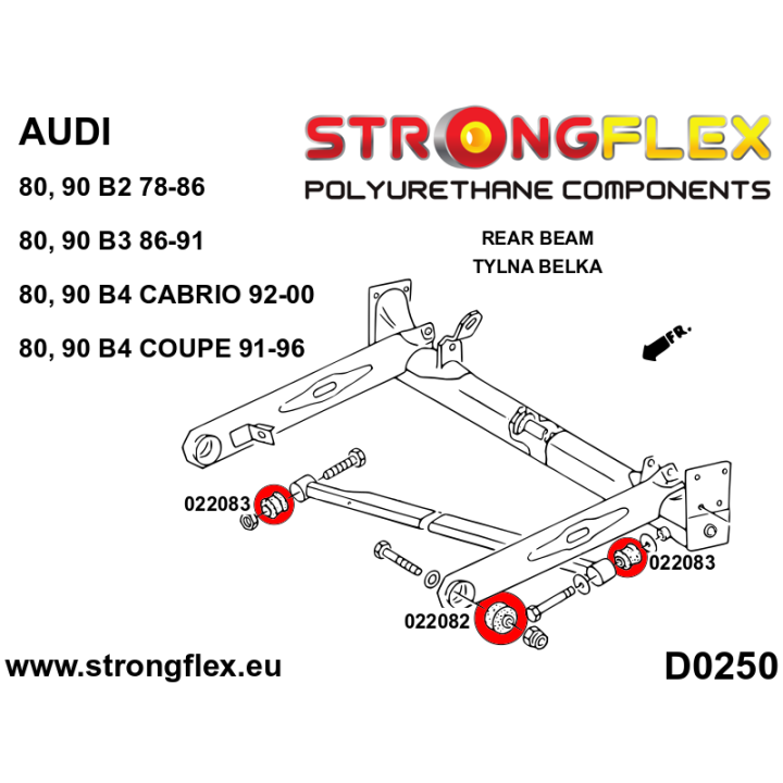 022082A: Tuleja belki tylnej SPORT Strongflex