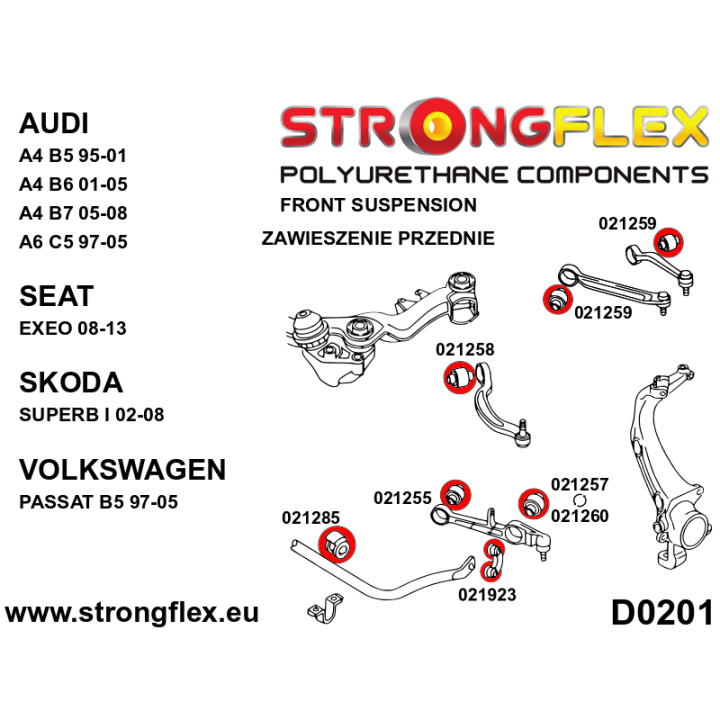 026279B: Kompletny zestaw zawieszenia Strongflex