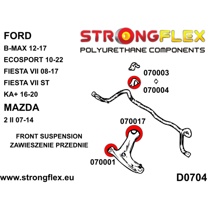 076166B: Kompletny zestaw zawieszenia Strongflex