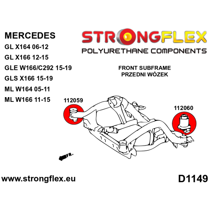 116295B: Kompletny zestaw zawieszenia Strongflex