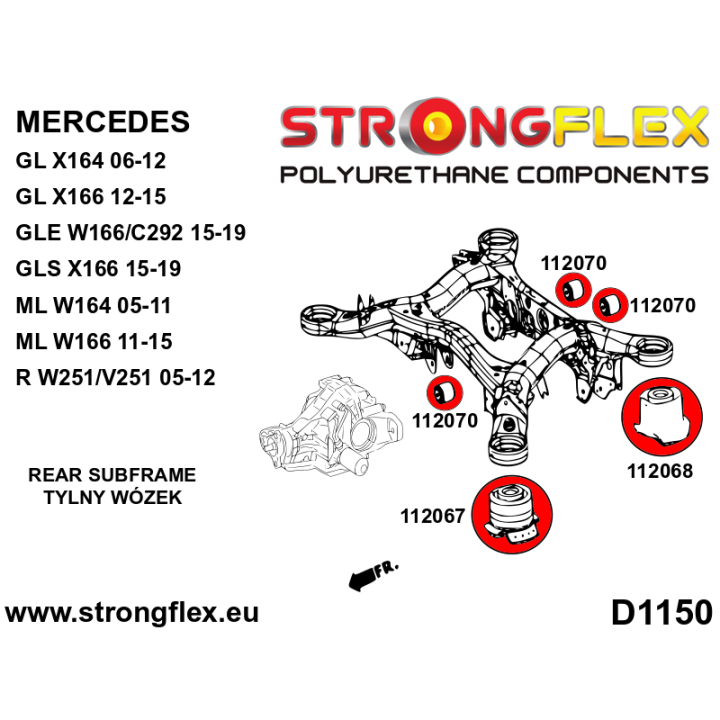116295B: Kompletny zestaw zawieszenia Strongflex