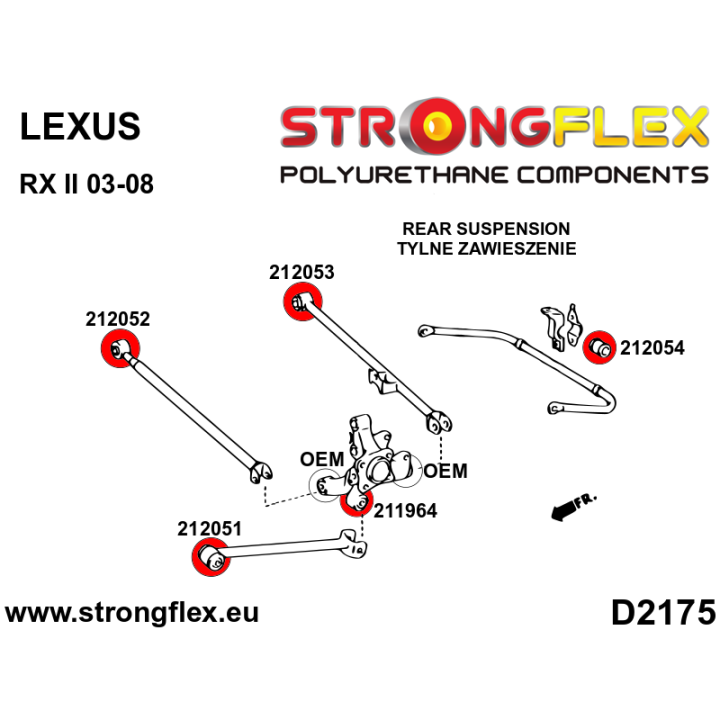 216286B: Zestaw zawieszenia tylnego Strongflex