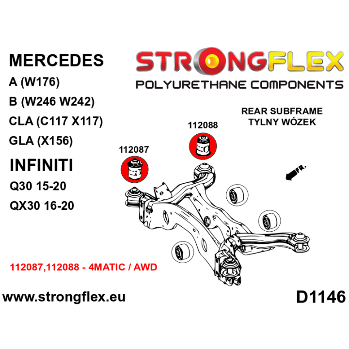 116291B: Kompletny zestaw zawieszenia Strongflex
