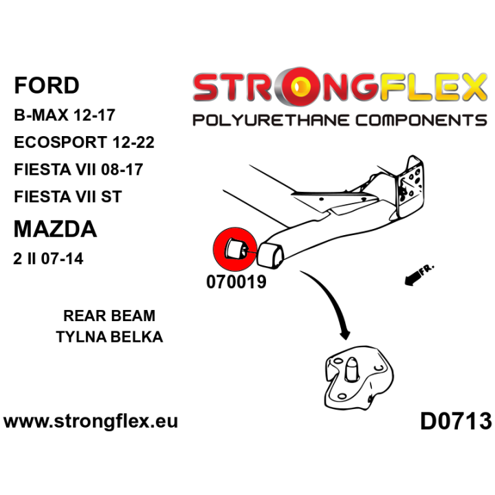 070019A: Tuleja belki tylnej SPORT Strongflex
