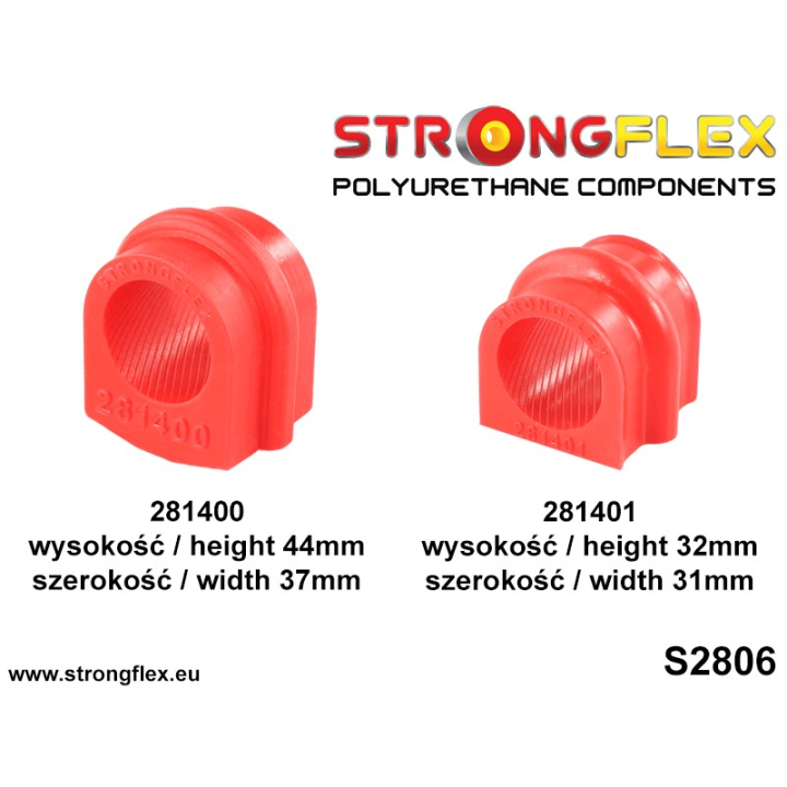 286209B: Zestaw zawieszenia przedniego Strongflex
