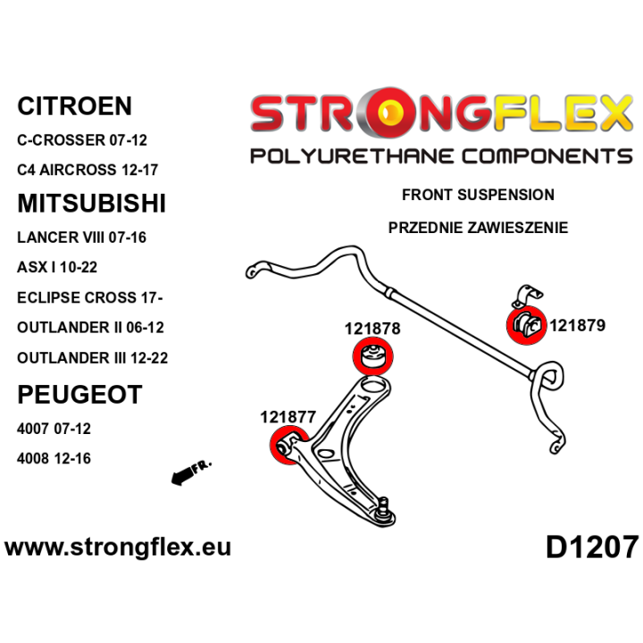 126148B: Kompletny zestaw zawieszenia Strongflex