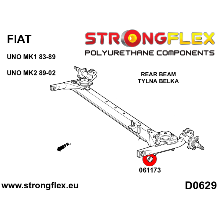 061173A: Tuleja belki tylnej SPORT Strongflex