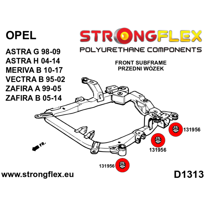136227B: Kompletny zestaw zawieszenia Strongflex