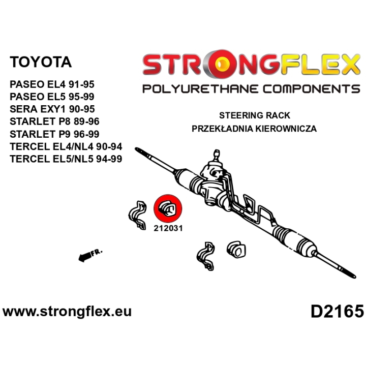212031B: Tuleja przekładni kierowniczej Strongflex