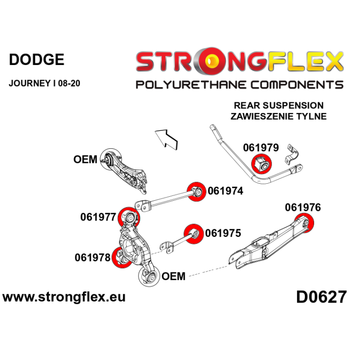 061979A: Tuleja stabilizatora tylnego SPORT Strongflex