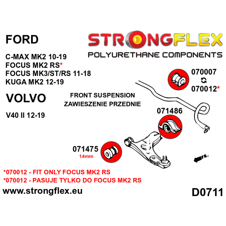 076164B: Kompletny zestaw zawieszenia Strongflex