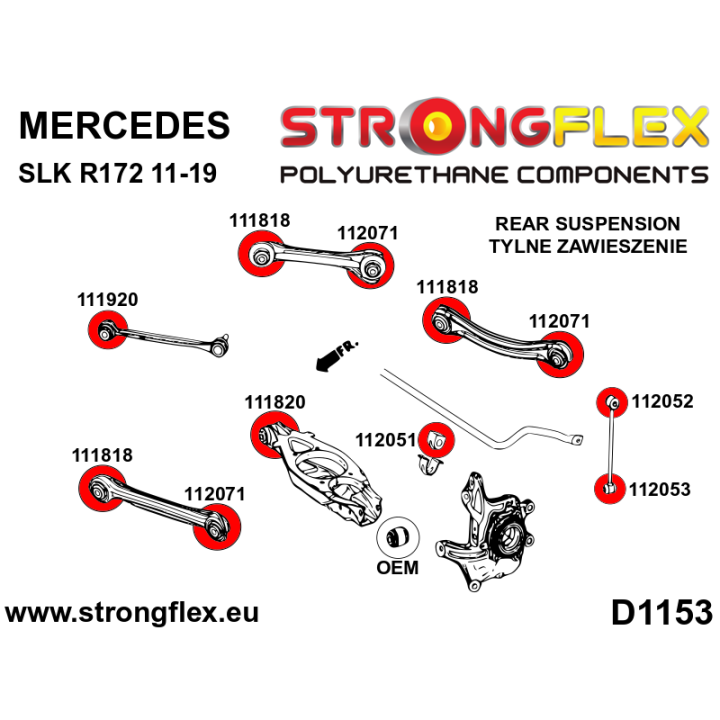 112051A: Tuleja stabilizatora tylnego SPORT Strongflex