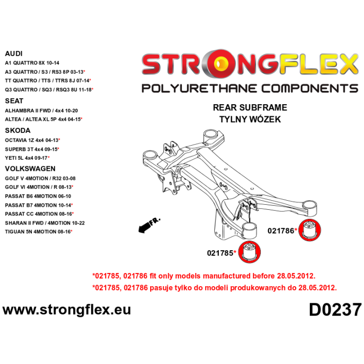 026274B: Kompletny zestaw zawieszenia Strongflex