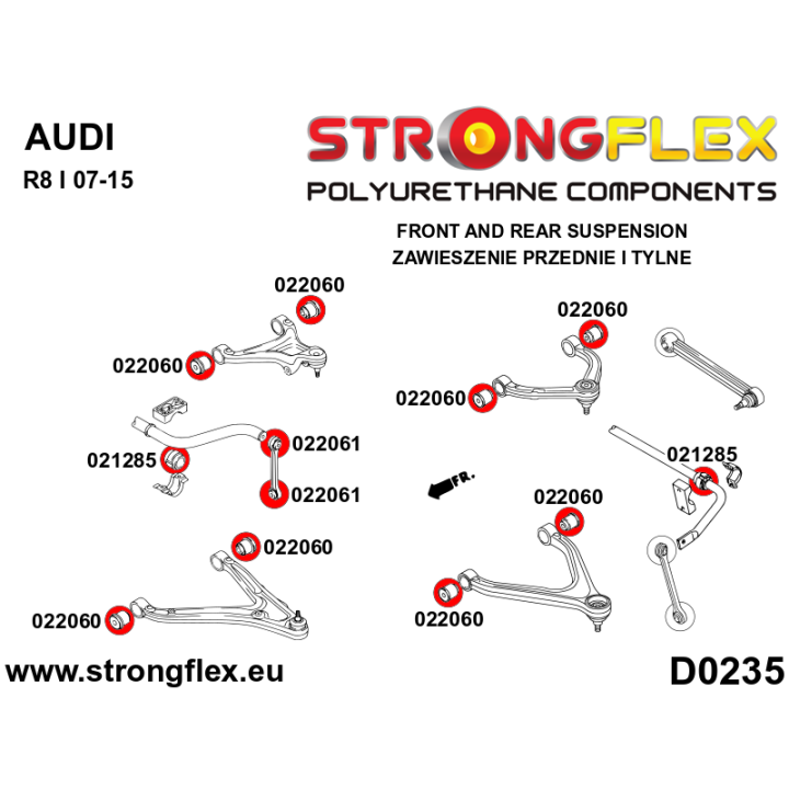 022060A: Tuleja wahacza SPORT Strongflex
