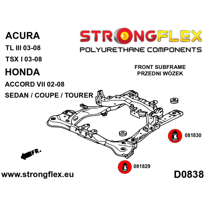 081830A: Tuleja przedniego wózka – tylna SPORT Strongflex