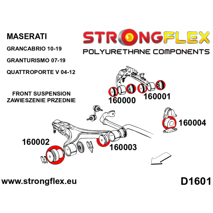 166101B: Kompletny zestaw zawieszenia Strongflex