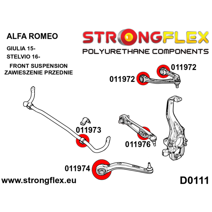 016252A: Zestaw zawieszenia przedniego SPORT Strongflex