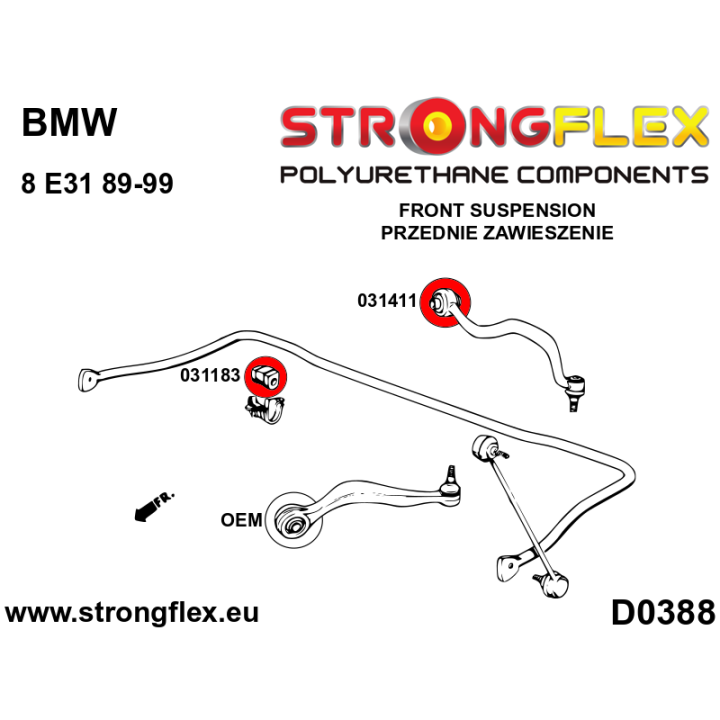 036085A: Kompletny zestaw zawieszenia SPORT Strongflex