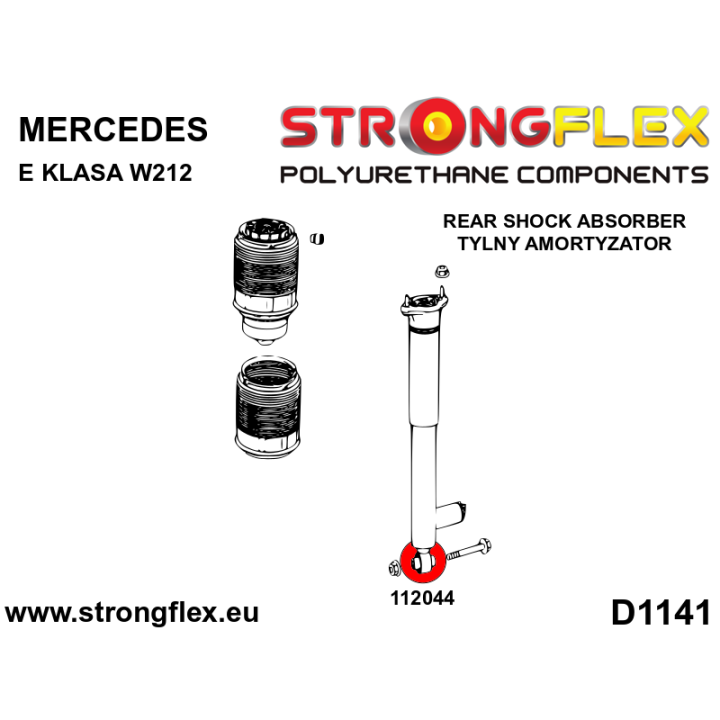 112044B: Tuleja amortyzatora tylnego Strongflex