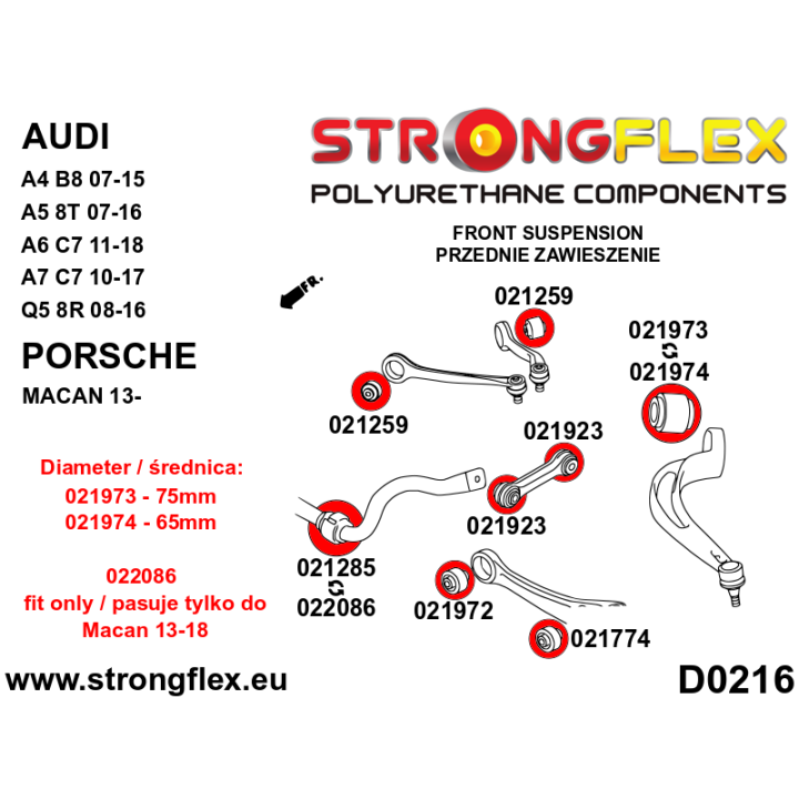 026265B: Kompletny zestaw zawieszenia Strongflex