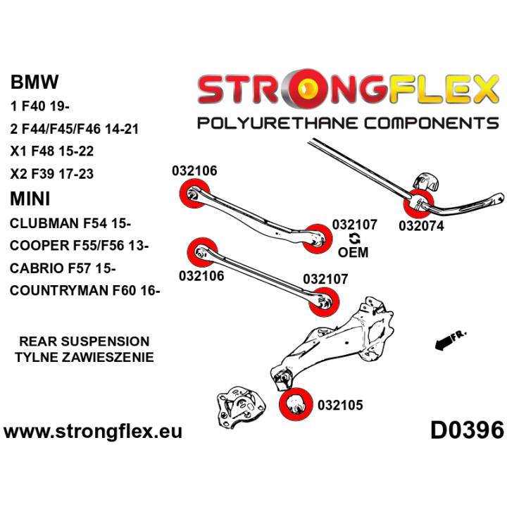 032074B: Tuleja stabilizatora tylnego Strongflex