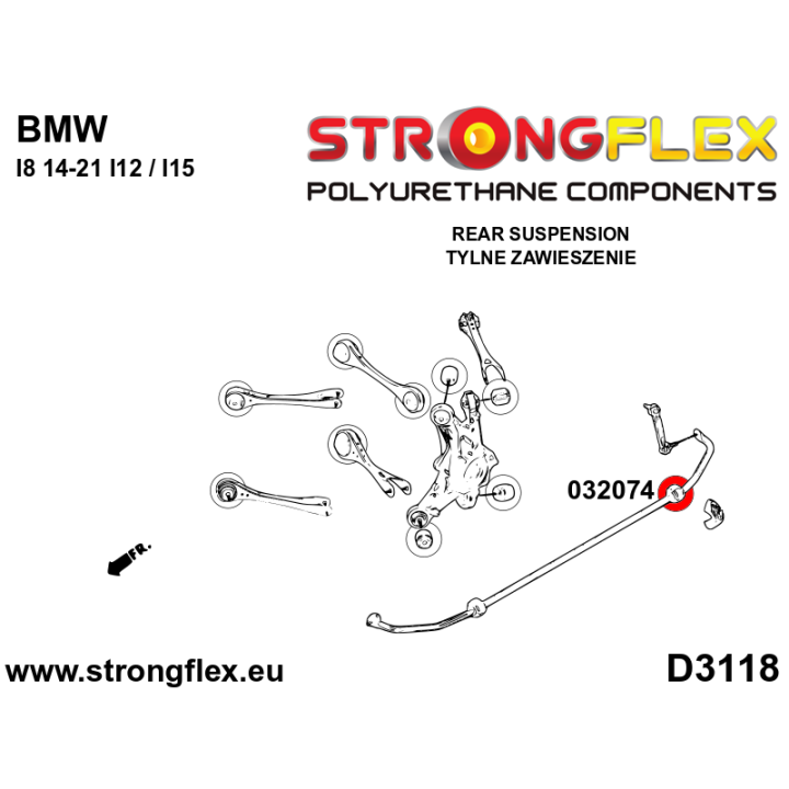 032074B: Tuleja stabilizatora tylnego Strongflex