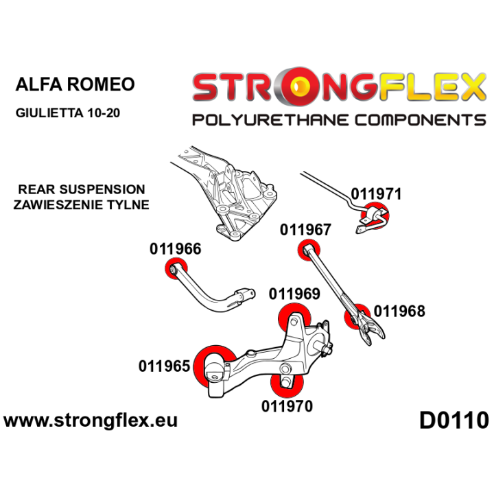 011968B: Tuleja tylnego amortyzatora Strongflex