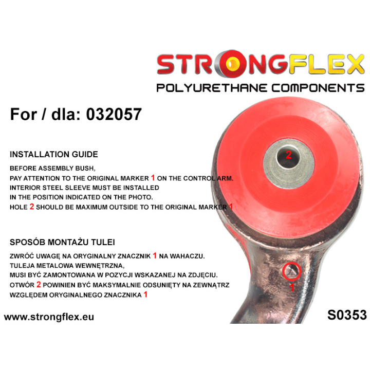 036071B: Kompletny zestaw zawieszenia Strongflex
