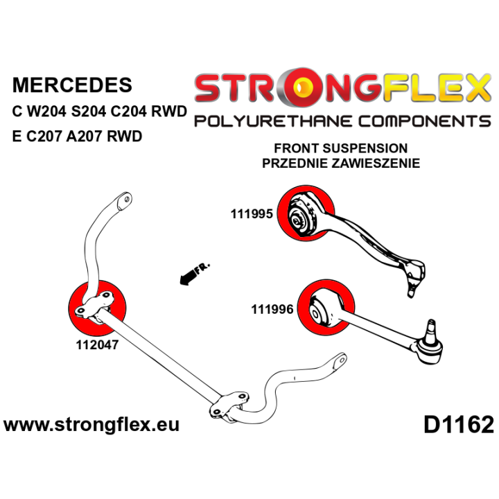 111996A: Tuleja wahacza przedniego dolnego SPORT Strongflex
