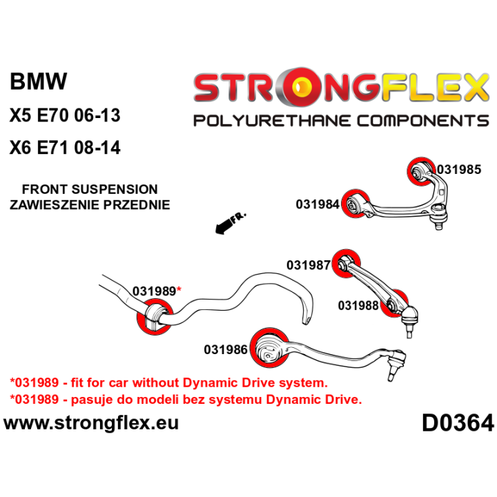 036057B: Kompletny zestaw zawieszenia Strongflex