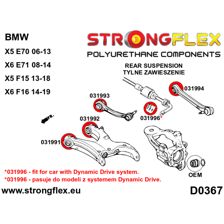 036057B: Kompletny zestaw zawieszenia Strongflex