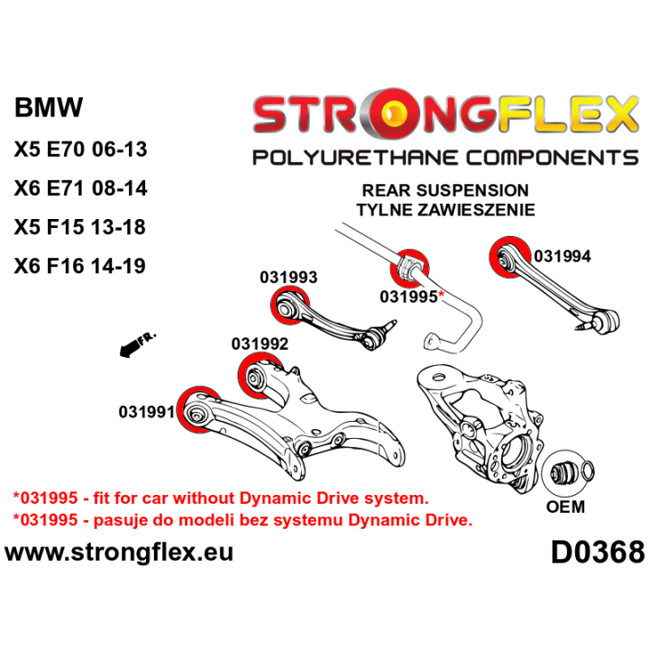 036057B: Kompletny zestaw zawieszenia Strongflex