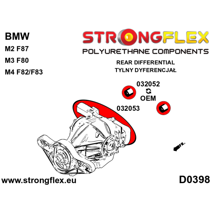 032052A: Tuleja tylnego dyferencjału – tylna SPORT Strongflex