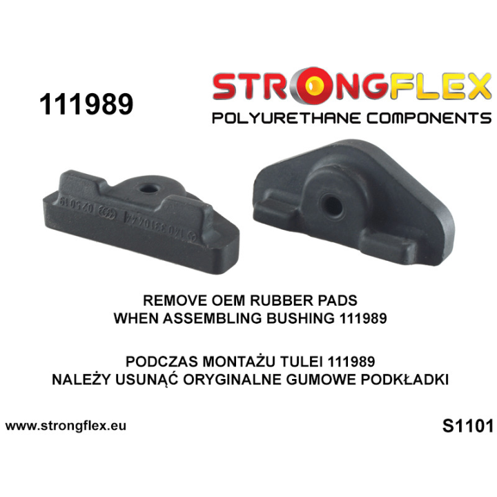 116251A: Zestaw tulei przedniego wózka SPORT Strongflex