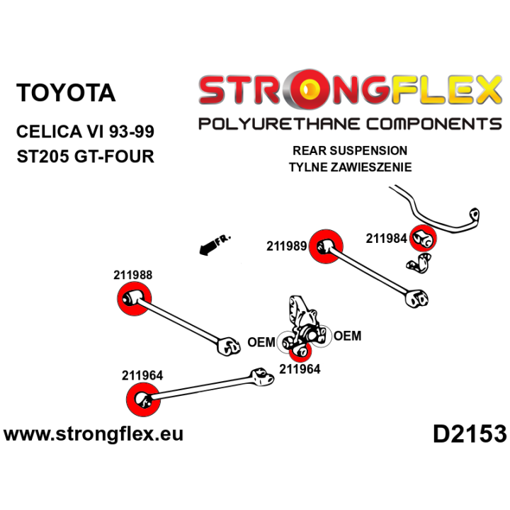 211984B: Tuleja stabilizatora tylnego Strongflex