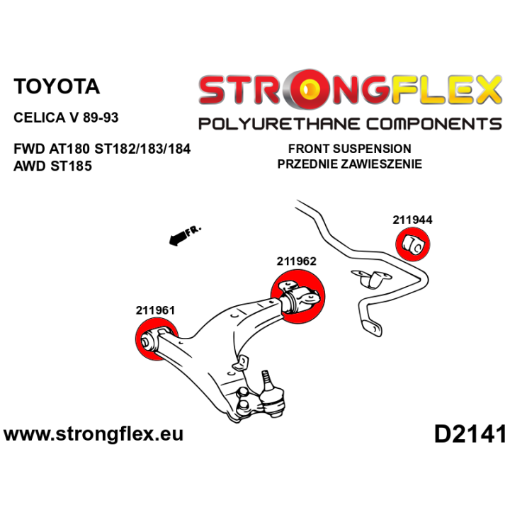 216261A: Zestaw zawieszenia przedniego SPORT Strongflex