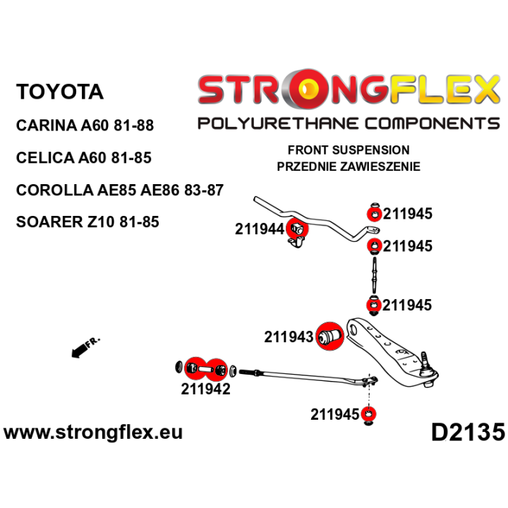 216254A: Kompletny zestaw zawieszenia SPORT Strongflex