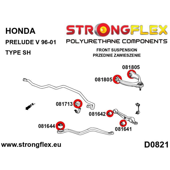 086224B: Zestaw zawieszenia przedniego Strongflex